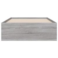 Bedframe met lades bewerkt hout grijs sonoma eiken 90x200 cm - thumbnail