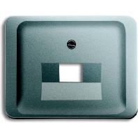 Busch-Jaeger Alpha Exclusive centraalplaat voor UAE-datacontactdoos, titanium - thumbnail