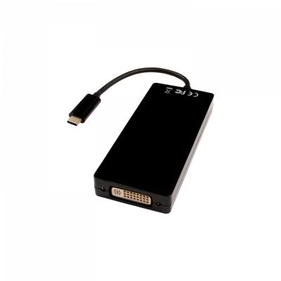 Hub USB V7 V7UC-DPHDVGADVI-BLK Zwart Hub USB V7 V7UC-DPHDVGADVI-BLK Zwart