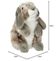 Knuffel Gipsy Konijn Grijs - thumbnail
