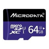 MICROGEGEVENS 64GB U1 paars en zwart TF (Micro SD) geheugenkaart - thumbnail