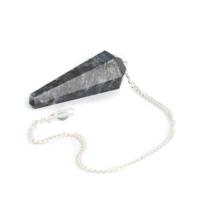 Pendel Edelsteen Larvikiet Facet - thumbnail