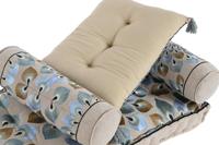 Tuinstoel DKD Home Decor Blauw Beige 90 x 55 x 18 cm - thumbnail