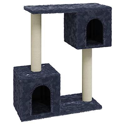 VidaXL Kattenmeubel met sisal krabpalen 60 cm donkergrijs