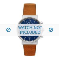 Horlogeband Skagen SKW7602 / SKW6358 Leder Cognac 20mm - thumbnail