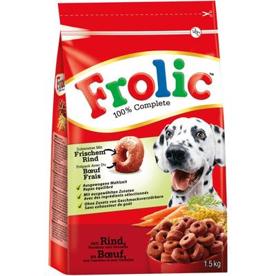 Frolic met rund hondenvoer 1,5 kg
