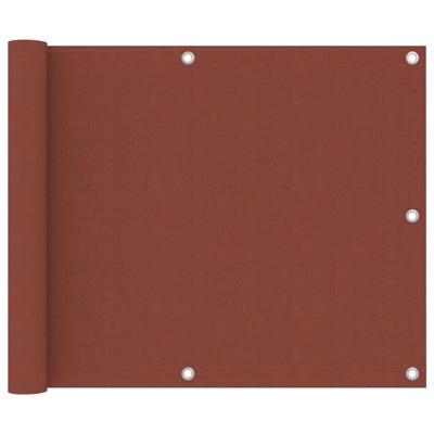 Balkonscherm 75x700 cm oxford stof terracotta Balkonscherm 75x700 cm oxford stof terracotta