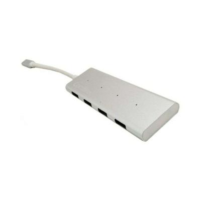 CoolBox coo-huc4u3 USB 3.0 (3.1 Gen 1)-C 5000 Mbit/s aluminium knopen - hub (USB 3.0 (3.1 Gen 1)-C, USB 3.0 (3.1 Gen 1) type, 5000 Mbit/s, USB, aluminium, aluminium)