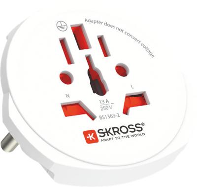 Skross 1302470 Reisstekker Pro Light USB (2xA) -World Skross 1302470 Reisstekker Pro Light USB (2xA) -World