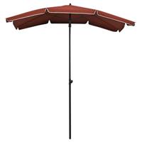 Parasol met paal 200x130 cm terracottakleurig - thumbnail