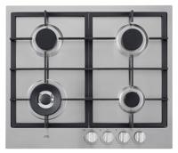 Etna KG959RVSA inbouw gaskookplaat met wokbrander en gietijzeren pannendragers - thumbnail