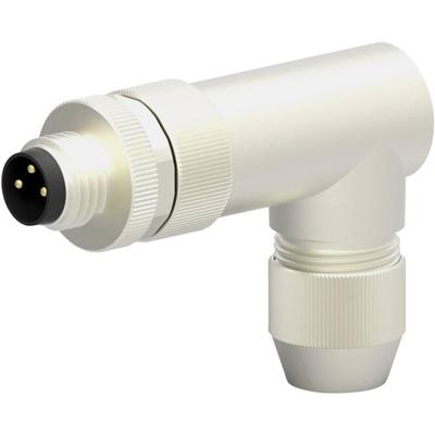 TE Connectivity T4013019031-000 Sensor/actuator connector, niet geassembleerd M8 Aantal polen (sensoren): 3 Stekker, haaks 1 stuk(s)