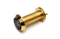 DX Deurspion 200° zichtveld 60 min. brandwerend - messing gepolijst - thumbnail