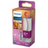 Philips LED kaars E14 3,4-40W filament helder WarmGlow blister - 5100308 - thumbnail