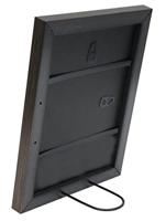 Deknudt Bruine fotokader met rand in zilver 20x30 S41VK3 - thumbnail