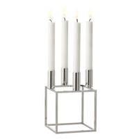 Audo Copenhagen Kubus 4 kandelaar nikkel - thumbnail