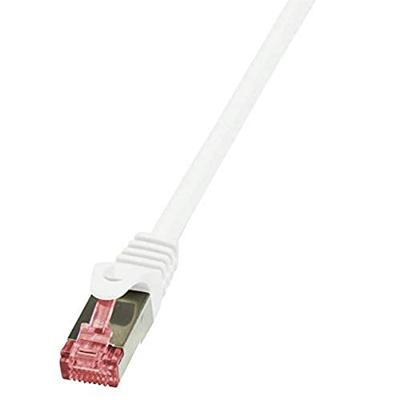 LogiLink CQ2101S RJ45 Netwerkkabel, patchkabel CAT 6 S/FTP 15.00 m Wit Vlambestendig, Snagless 1 stuk(s)