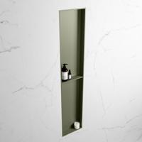 MONDIAZ EASY Nis 89,5x29,5cm in solid surface kleur Army | Army. 2 vakken geschikt voor in- of opbouw - thumbnail