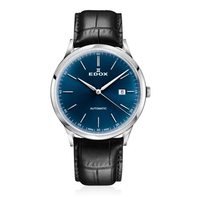 Edox Les Vauberts 80106 3C BUIN Heren Horloge 42mm 5 ATM