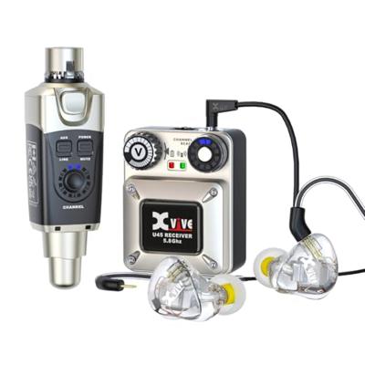 Xvive U45T9 In-Ear Monitor Wireless System 5.8 GHz bundel draadloos systeem en T9-oortjes