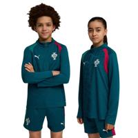 PUMA Portugal Trainingstrui 1/4 Zip 2026-2028 Kids Blauwgroen Wit - thumbnail