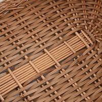 Houtmand met handvatten 78x54x34 cm natuurlijk wilgenhout - thumbnail