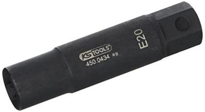 KS Tools 450.0434 Krachtbitinzet voor Torx-E-schroeven L=107mm, E20