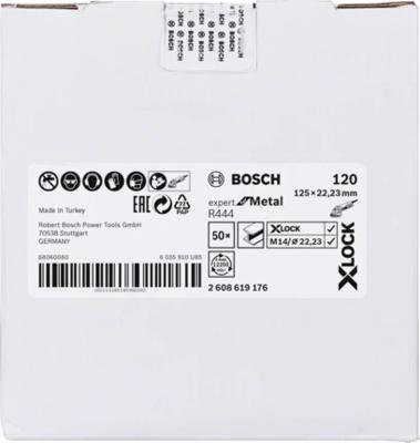 Bosch X-LOCK Fiberschuurschijf Expert voor metaal 125mm slijpschijf