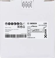 Bosch X-LOCK Fiberschuurschijf Expert voor metaal 125mm slijpschijf - thumbnail