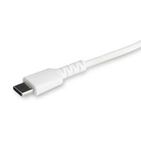 Kabel USB naar Lightning Startech RUSBCLTMM1MW Wit 1 m - thumbnail