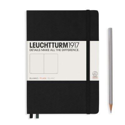 Leuchtturm Black, Medium (A5), 251 p., plain