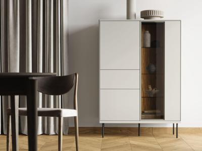 Commode EMPIRO 3 deuren 1 lade kasjmier met led