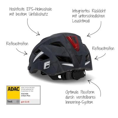 FISCHER FAHRRAD Urban Plus Brooklyn L/XL Pedelec helm Zwart Confectiemaat: L/XL Hoofdomvang: 58-61 cm