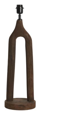 Light & Living Tafellamp 'Xitta' Mangohout, 55cm, kleur Donkerbruin (excl. kap)