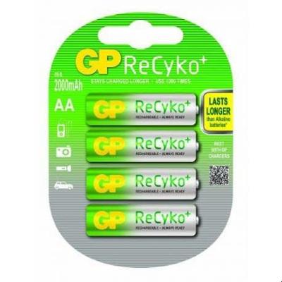 Setje van 4 x AA GP ReCyko Pro batterijen - 2000mAh