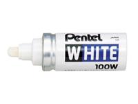 Pentel merkstift 100W - 4mm - wit - Q632400 - thumbnail