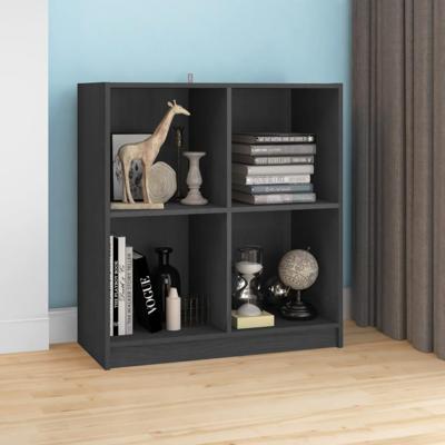 Dressoir 70x33x76 cm massief grenenhout grijs