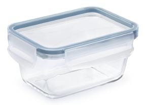 Rotho Clic & Lock Koelkast Bewaardoos 0.5L Horizon Blauw/Transparant/Glas