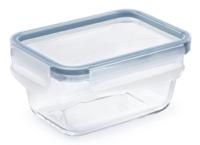 Rotho Clic & Lock Koelkast Bewaardoos 0.5L Horizon Blauw/Transparant/Glas - thumbnail