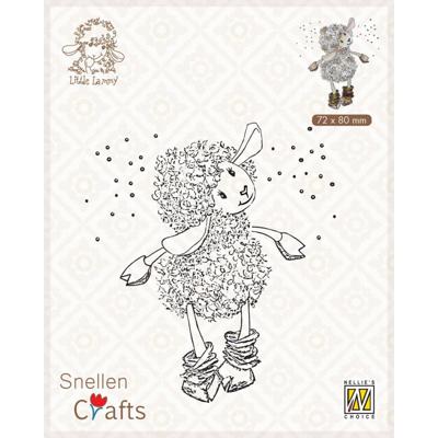 Nellie's Choice • little lammy clear stamp it's snowing