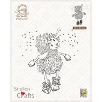 Nellie's Choice • little lammy clear stamp it's snowing - thumbnail
