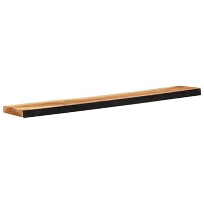 Wandschappen 2 st 100x20x3,5 cm massief acaciahout