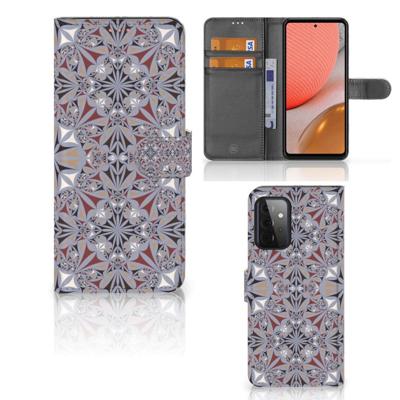 Samsung Galaxy A72 | Bookcase | Flower Tiles