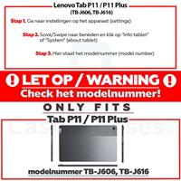 3-Vouw sleepcover hoes - Lenovo Tab P11 / P11 Plus - Groen - thumbnail