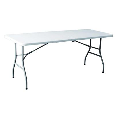 Marbueno Vouwtafel Kunststof Wit 180X74X74 cm Catering, Strand en Kamperen 10528