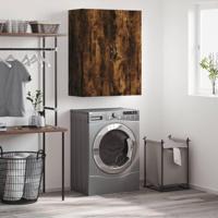 Wandkast 69,5x34x90 cm bewerkt hout gerookt eikenkleurig - thumbnail