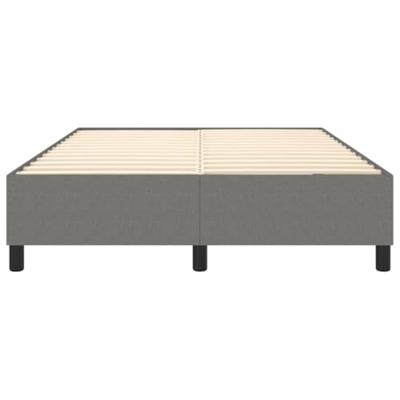 Boxspringframe stof donkergrijs 140x200 cm