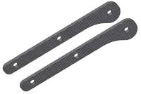 Team Corally - Chassis Brace Stiffener - Front - fits part C-00180-104 - Graphite 2.5mm - 2 pcs - thumbnail