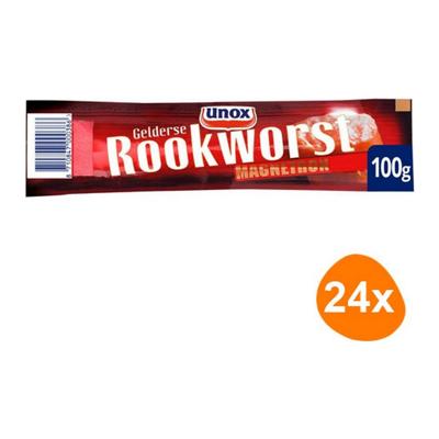Unox - Gelderse rookworst (Magnetron) - 24 Stuks