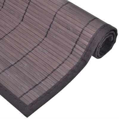 VidaXL 6 placemats bamboe 30 x 45 cm donkerbruin